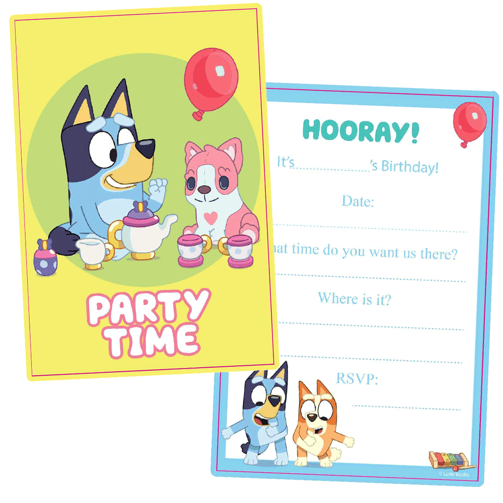 Super Mario Birthday Party Postcard Invitations, 8-pk